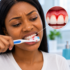 Bleeding gums when brushing during a dental examination